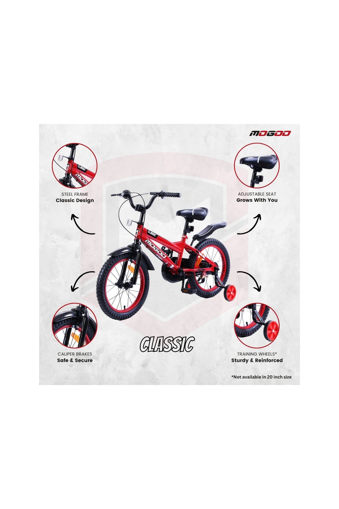 Classic 16" Kids Bicycle - Red