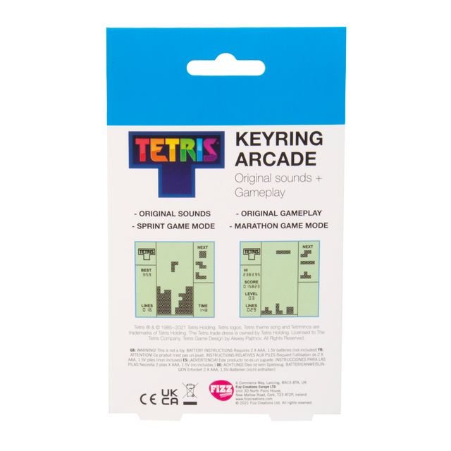 Fizz Creation Tetris Keyring Arcade B/O - Marah Kids