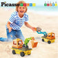 Picasso Magnetic Car Base Backhoe & Excavator 2in1 16 - pieces - Marah Kids