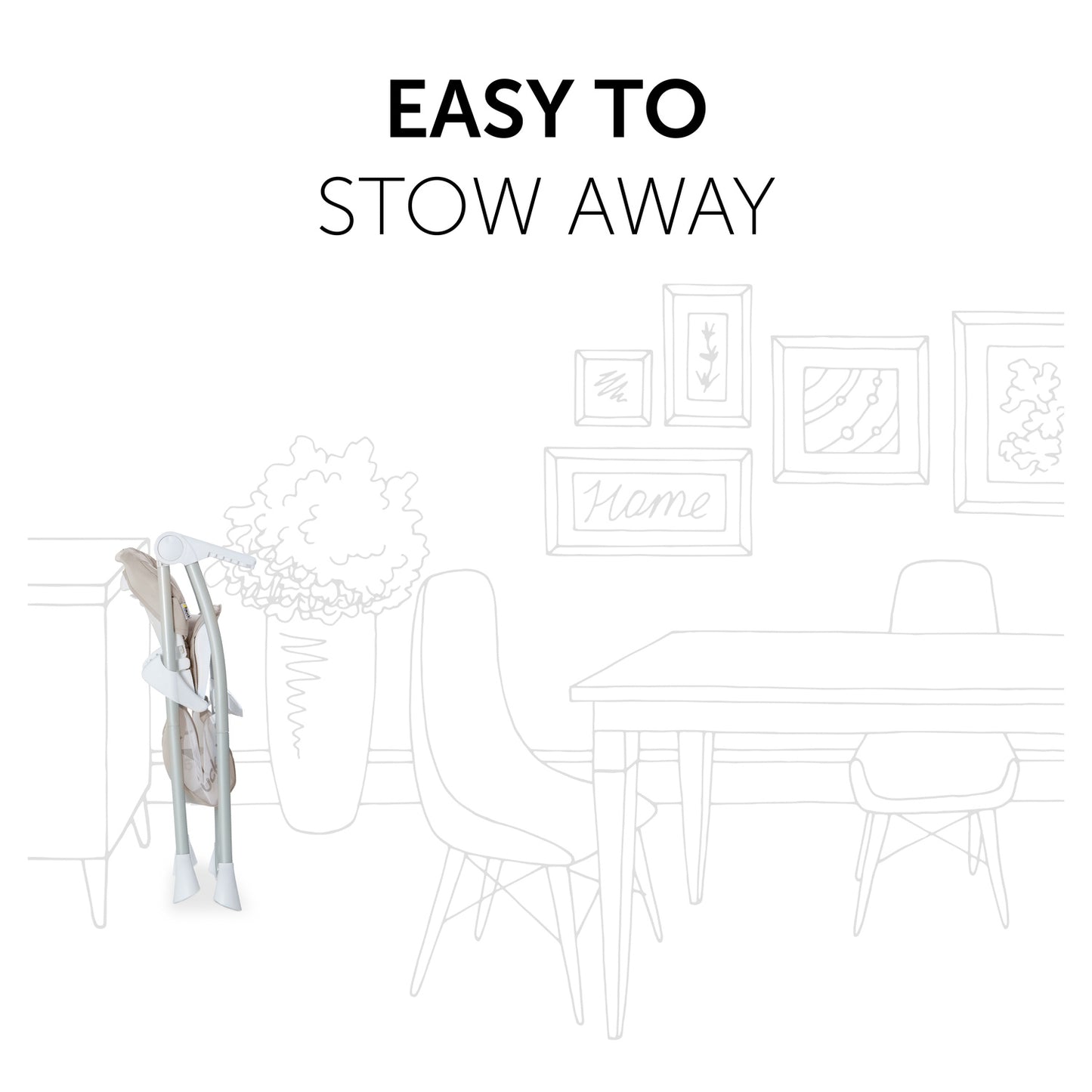 Hauck - high chairs Sit N Fold - Beige