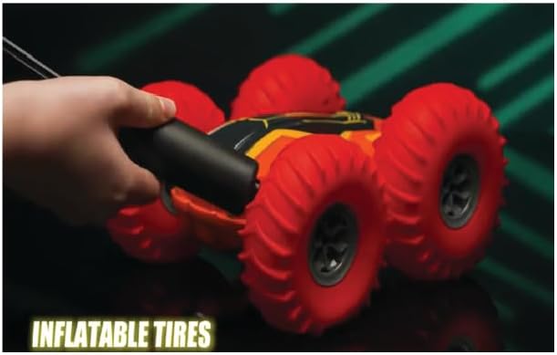 Sam Toys - Double Sided Gyro Stunt Car - Orange - Marah Kids