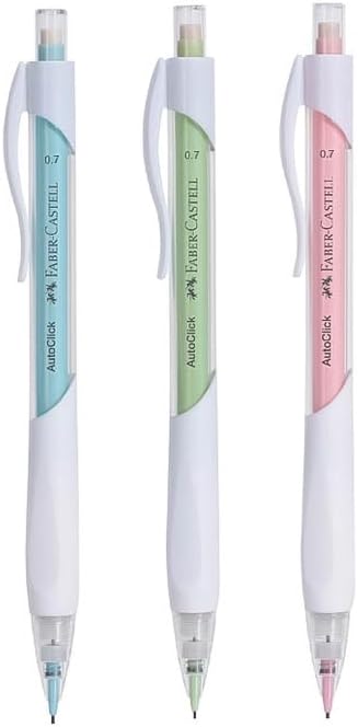 FABER - CASTELL AUTOCLICK MECHANICAL PENCILS 0.7MM (1PC + 1 LEAD) ASSORTED COLORS - Marah Kids