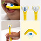 Frida Baby Triple - Angle Tooth hugger Training Toothbrush for Toddlers – 3 - Sided Soft Bristles, Easy Grip, Suction Base, Blue Bristle Fade Indicator - Marah Kids