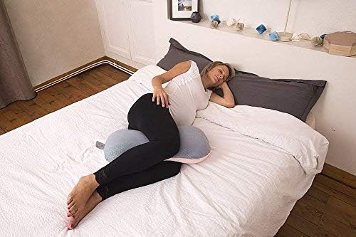 Babymoov - 2 In 1 Ergonomically Designed Maternity & Nursing Pillow - Pink - Marah Kids