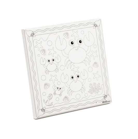 Crayola Canvas 20x20cm – Underwater |The canvas features underwater - themed designs that can spark creativity and serve as a source of inspiration for young artists | Ages 3+ - Marah Kids