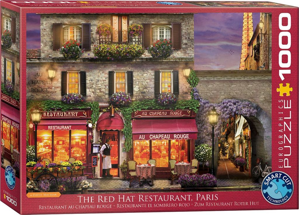 Eurographics Puzzle 1000 The Red Hat Restaurant Paris - Marah Kids