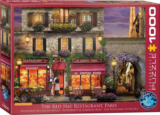 Eurographics Puzzle 1000 The Red Hat Restaurant Paris - Marah Kids