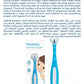 Frida Baby Triple - Angle Tooth hugger Training Toothbrush – Toddler Oral Care, Soft Bristles, 3 - Sided Cleaning, Easy Grip, Suction Base, Blue Bristles Fade for Replacement Reminder - Marah Kids