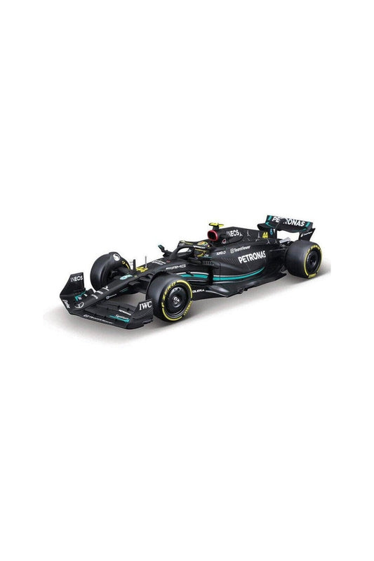 Bburago 2023 Mercedes-AMG W14 E Formula 1 #44 Lewis Hamilton 1:24 Scale Diecast Model