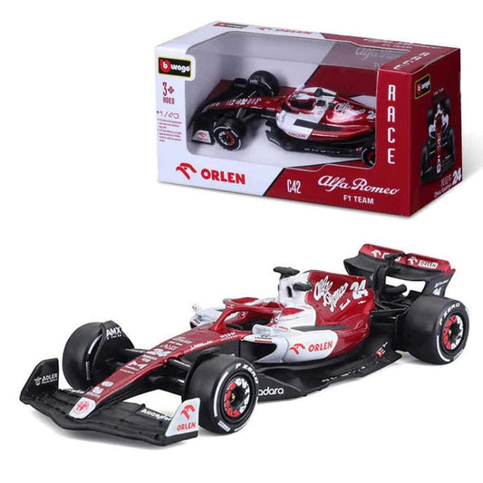 Bburago 1/43 Scale Model - Alfa Romeo C42 Season 2022 Valtteri Bottas #77