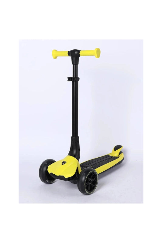Lamborghini 3 - Wheel Kids Scooter With Adjustable Height - Yellow - Marah Kids
