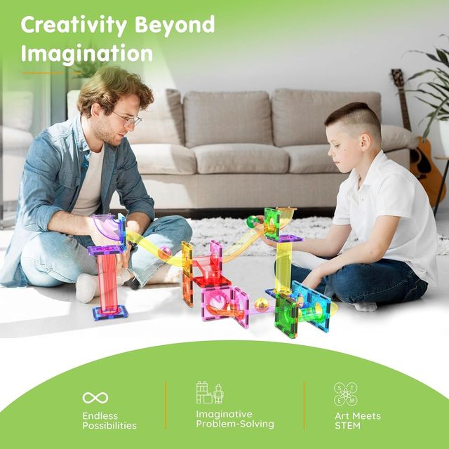 Picasso Magnetic Marble Run 40 - pieces - Marah Kids