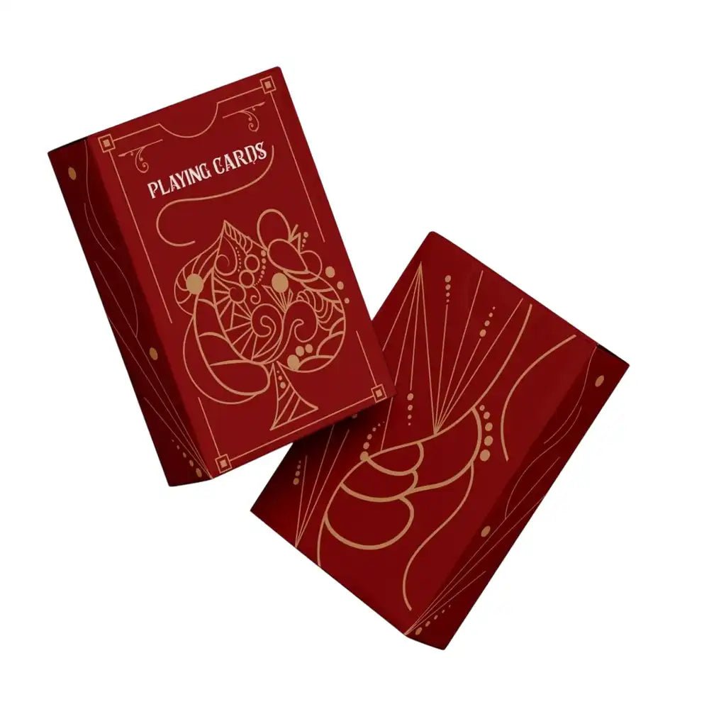 Premium playing cards dark red - Marah Kids