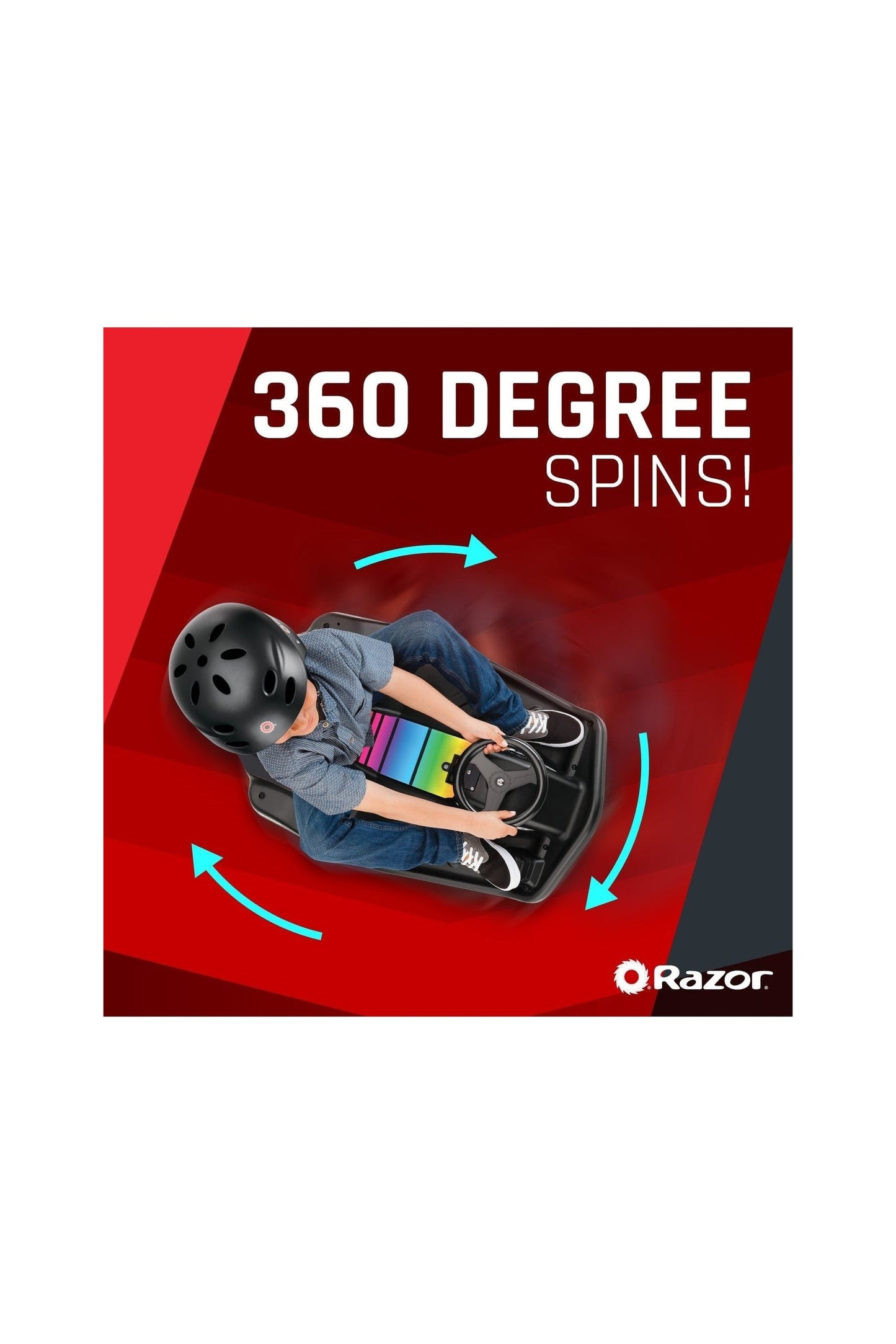 عرض ضوئي لعربة Razor Crazy Cart Shift بسرعة 13 كيلومترًا في الساعة