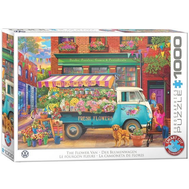 Eurographics Puzzle 1000 The Flower Van - Marah Kids