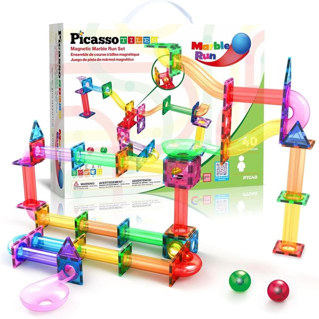 Picasso Magnetic Marble Run 40 - pieces - Marah Kids