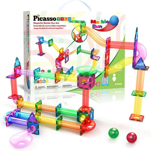 Picasso Magnetic Marble Run 40 - pieces - Marah Kids