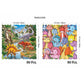 Unik Play - Go Crazy Jigsaw Puzzle | Attractive Cartoon Print Puzzle | 2 Puzzle Trays - Dino | Kids and Adults 6+ - Marah Kids