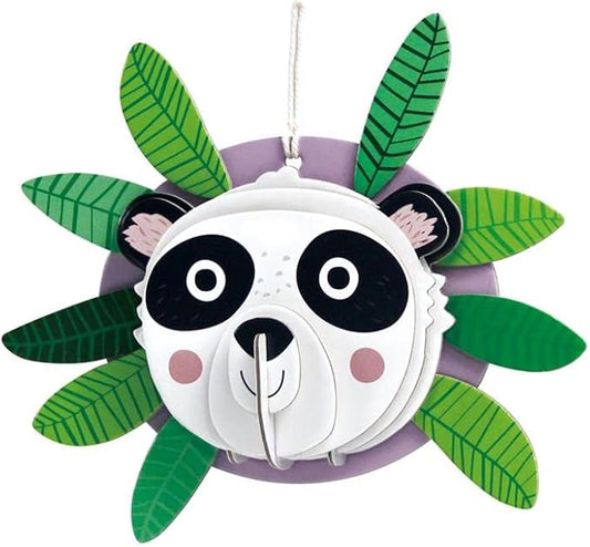 Avenir 3D Decoration - Panda Kit | Turn Your Wall into a Zoo! Create 3D Decorations with Pre - Cut Cardboard Puzzle Pieces | Thoughtful and Creative Gift Option for Kids 3+ - Marah Kids