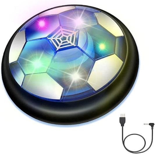 DBounce - USB Rechargeable Hover Soccer Ball with LED Lights | Indoor & Outdoor Air Football Game for Kids, Fun & Safe Hoverball Toy | Boys & Girls Aged 3+ - Marah Kids