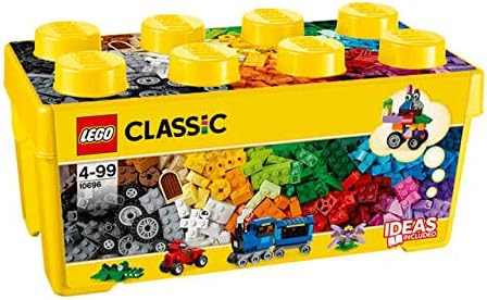 LEGO 10696 Classic Medium Creative Brick Box, Easy Toy Storage, Colourful Bricks Building Set - Marah Kids
