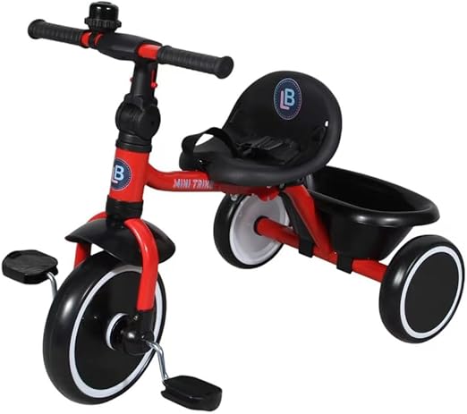 Lovely Baby Foldable Tricycle - Red - Marah Kids