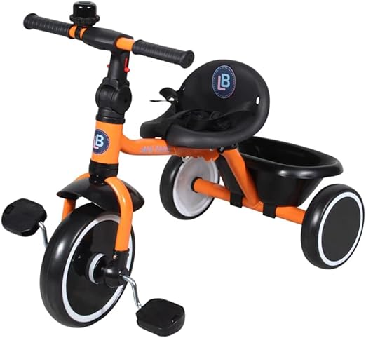 Lovely Baby Foldable Tricycle - Orange - Marah Kids