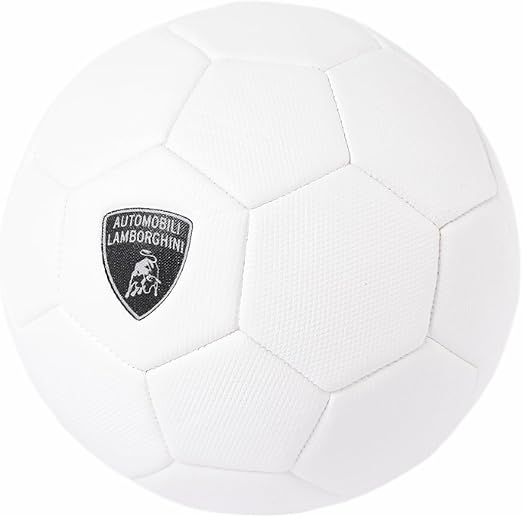 Lamborghini 5 Machine Sewing Pvc Soccer Ball - White - Marah Kids