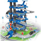 D - POWER – Multi Level Lift Parking Set | 4 Storied DIY Build Set, Theme – Police Station | 78pc Set, Kids Age 3+ - Marah Kids