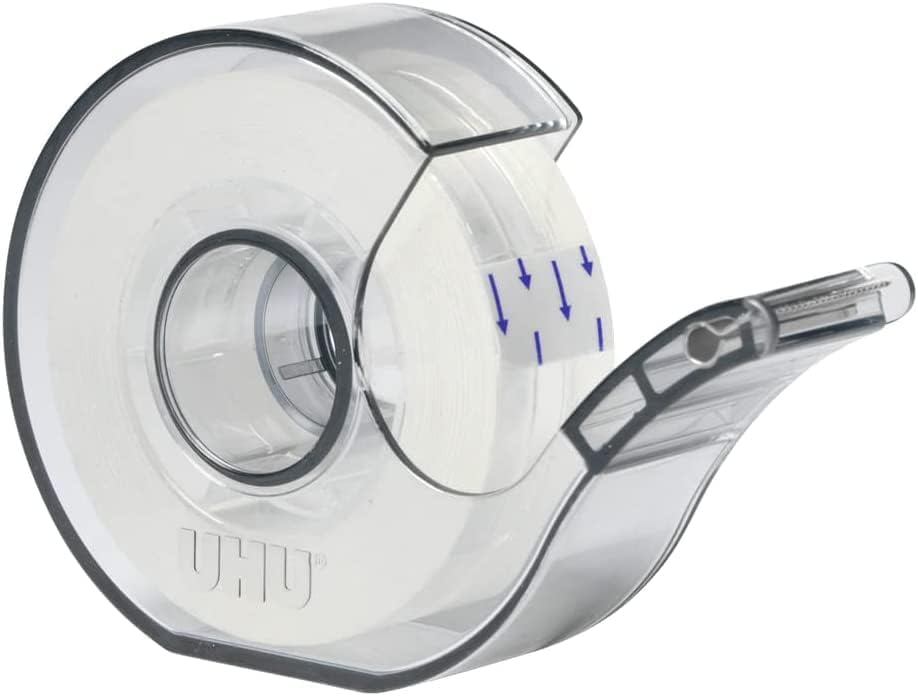 Uhu Eco Rollafix Transparent Tape 25M With Dispenser + 25M Refill
