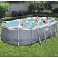 BWAGP BESTWAY POOL POWERSTL OVAL 4.27X2.5X1M - Marah Kids