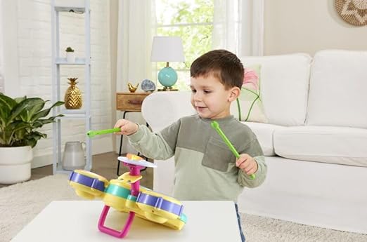 VTech Bluey Hooray Drum Set with Light - Up Pads, Music & Rhythm Games (Ages 3+) - Marah Kids