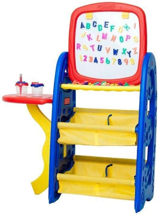 Crayola Double - sided easel with a 6 - in - 1 creativity center board - Marah Kids