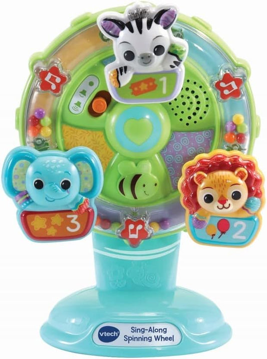 Vtech - Sing - A - Long Spinning wheel - Multicolour | Features 10 happy melodies, 4 sing - along songs and lots of spinning!| Suitbale ages 6m + up - Marah Kids
