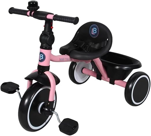 Lovely Baby Foldable Tricycle - PInk - Marah Kids