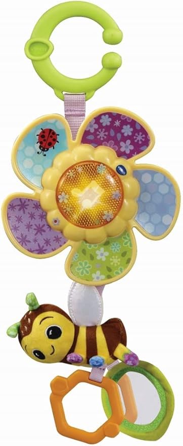 Vtech - Tug & Spin Busy Bee | Interactive & Developmental Toy with Sounds and Music | For Boys & Girls, Suitable for Ages 3 Months+ - Marah Kids