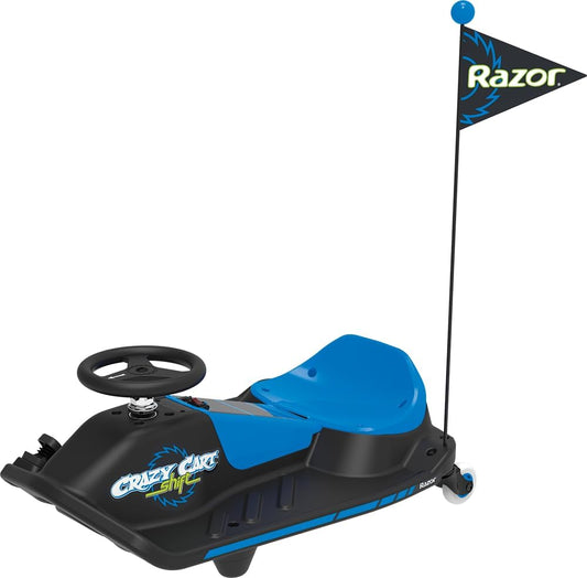 عربة Razor Crazy Cart Shift باللون الأزرق بسرعة 13 كم/ساعة 6+