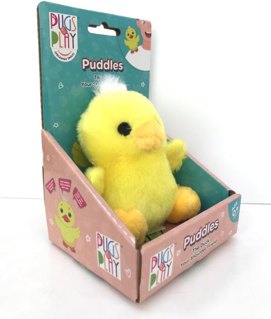 Pugs At Play Shoulder Buddy Puddles 4-Inch