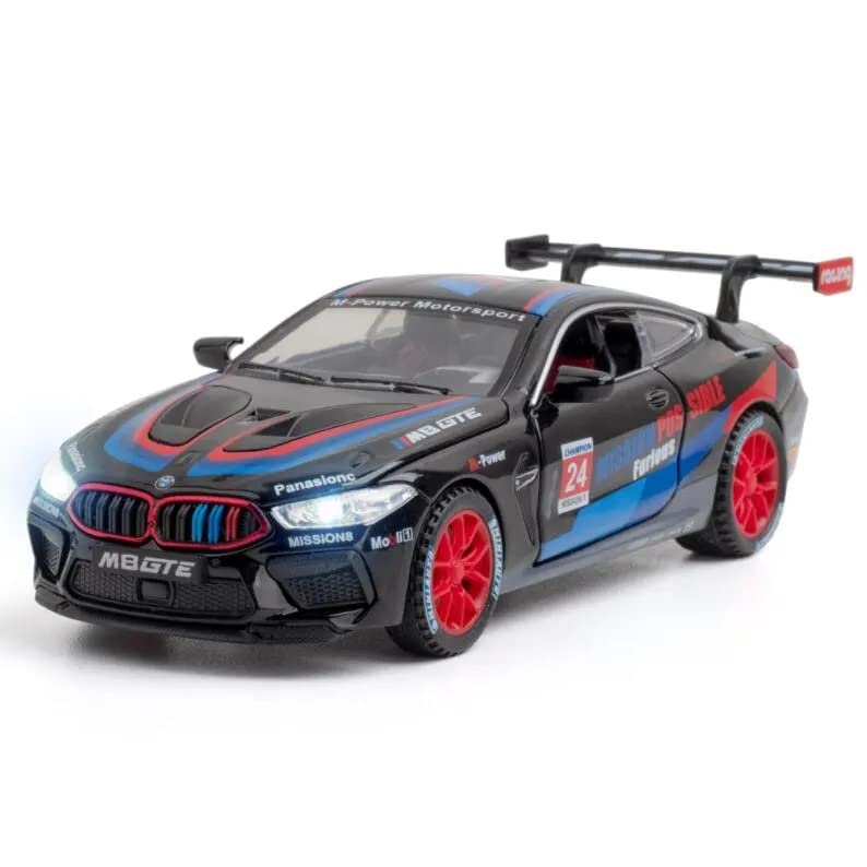 D - Power 1:32 Die - Cast BMW M8 GTE Daytona 24H 2020 24 Race Car with Lights & Sound - Marah Kids