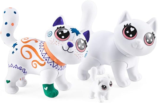 Crayola Scribble Scrubbie Jumbo, Large Posable Animal Toy, 6 Inches, Toy Cat For Girls & Boys, Animal Grooming Toy 3 Years +