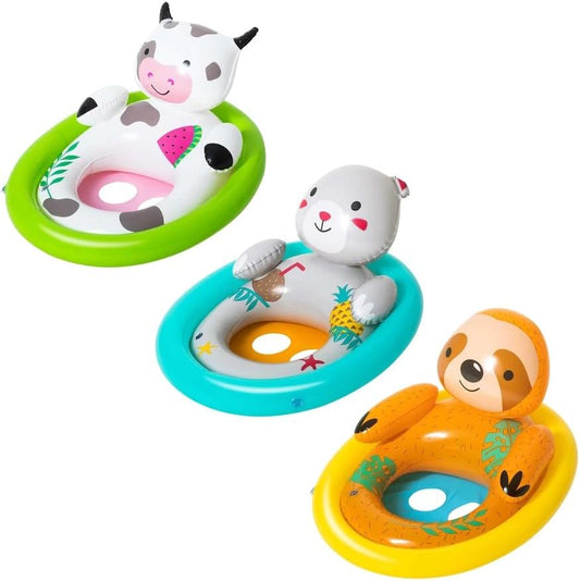BWSUM BESTWAY FLOAT LIL ANIMAL BABY BOAT 71X56 - Marah Kids