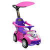 Lovely Baby Push Ride-On Car with Canopy-Red, Purple & Yellow - Marah Kids