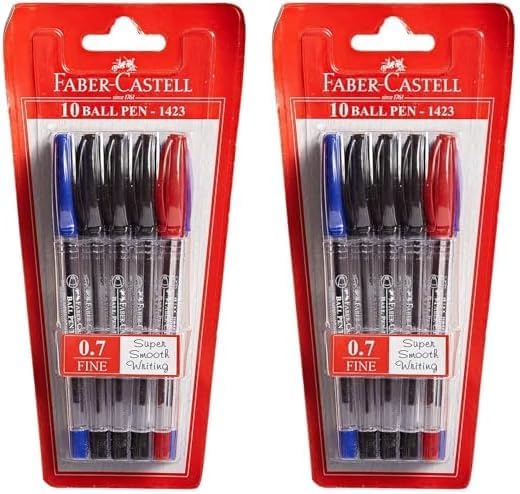 FABER - CASTELL 1423 BP 0.7MM BLISTER OF 10PC ASST - Marah Kids