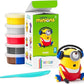 Hey Clay - Minions Stuart Colourful modelling air - dry clay, 5 cans with fun interactive app for kids 3 years + - Marah Kids