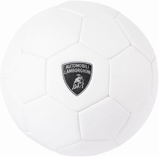 Lamborghini 5 Machine Sewing Pvc Soccer Ball - White - Marah Kids