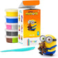 Hey Clay - Minions Bob & Tim Colourful modelling air - dry clay, 5 cans with fun interactive app for kids 3 years + - Marah Kids