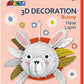 Avenir 3D Decoration - Bunny Kit | Turn Your Wall into a Zoo! Create 3D Decorations with Pre - Cut Cardboard Puzzle Pieces | Thoughtful and Creative Gift Option for Kids 3+ - Marah Kids