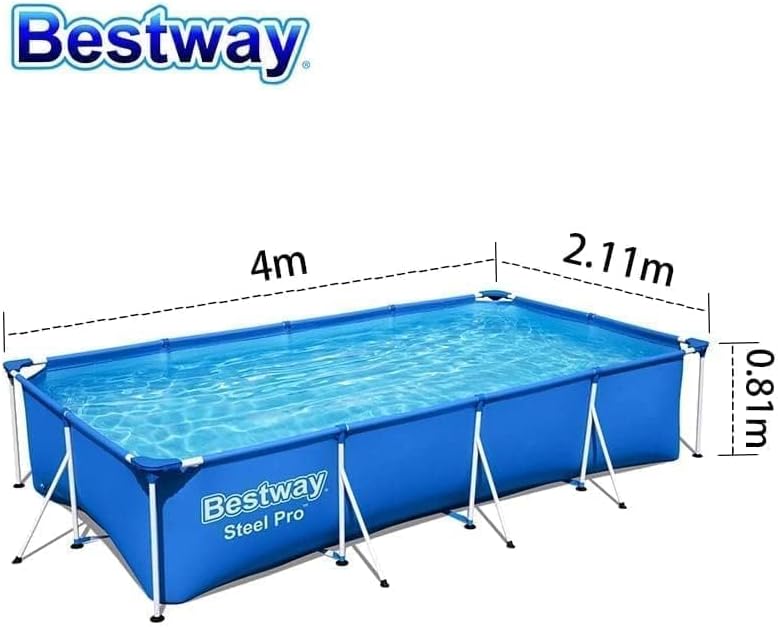 BWAGP BESTWAY POOLSET STEELPRO 400X211X81CM - Marah Kids