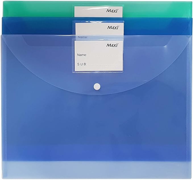 Maxi F/S Clear Bag 300 Micron Blue - Marah Kids