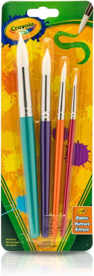 Crayola 4ct Round Brush Set - Marah Kids